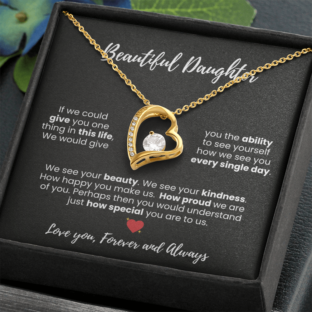 Beautiful Daughter Forever Love Necklace - Symbol of Love and Protection