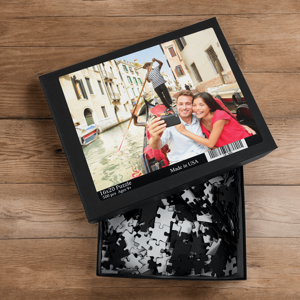 Personalized Photo Puzzle | Large Piece Jigsaw - Gift for Couples, Family, Senior Adults