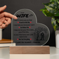 To My Wife | I Love You Always & Forever - Acrylic Plaque