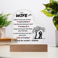 To My Wife | I Love You Always & Forever - Acrylic Plaque