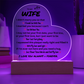 To My Wife | I Want to Be Your Everything - Acrylic Plaque