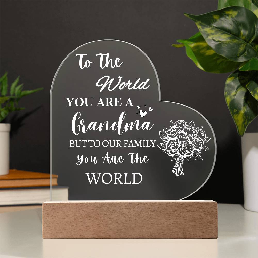 To My Grandma | Acrylic Plaque