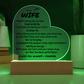 To My Wife | I Want to Be Your Everything - Acrylic Plaque