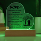 To My Wife | I Love You Always & Forever - Acrylic Plaque