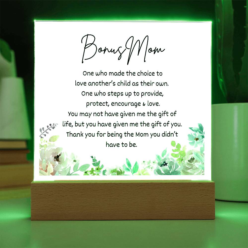 Bonus Mom - Acrylic Plaque