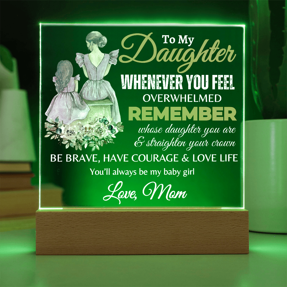 To My Daughter | Graduation Gift | Acrylic Square Plaque