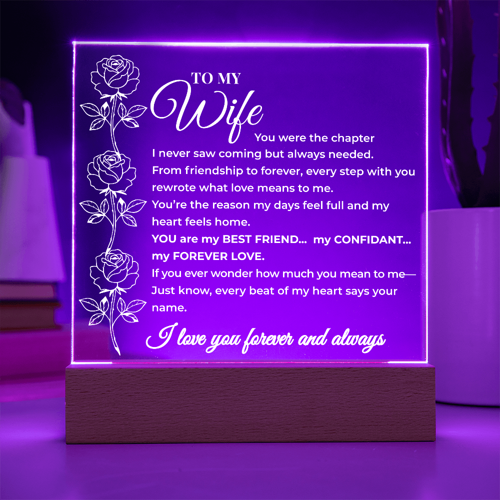 To My Wife - You Were the Chapter I Never Saw Coming