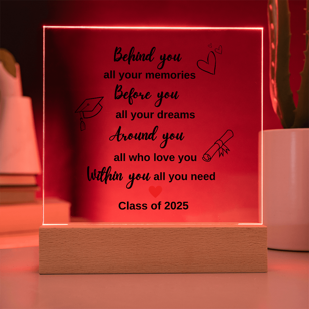 Graduation 2025 Acrylic Plaque - Celebrate Memories