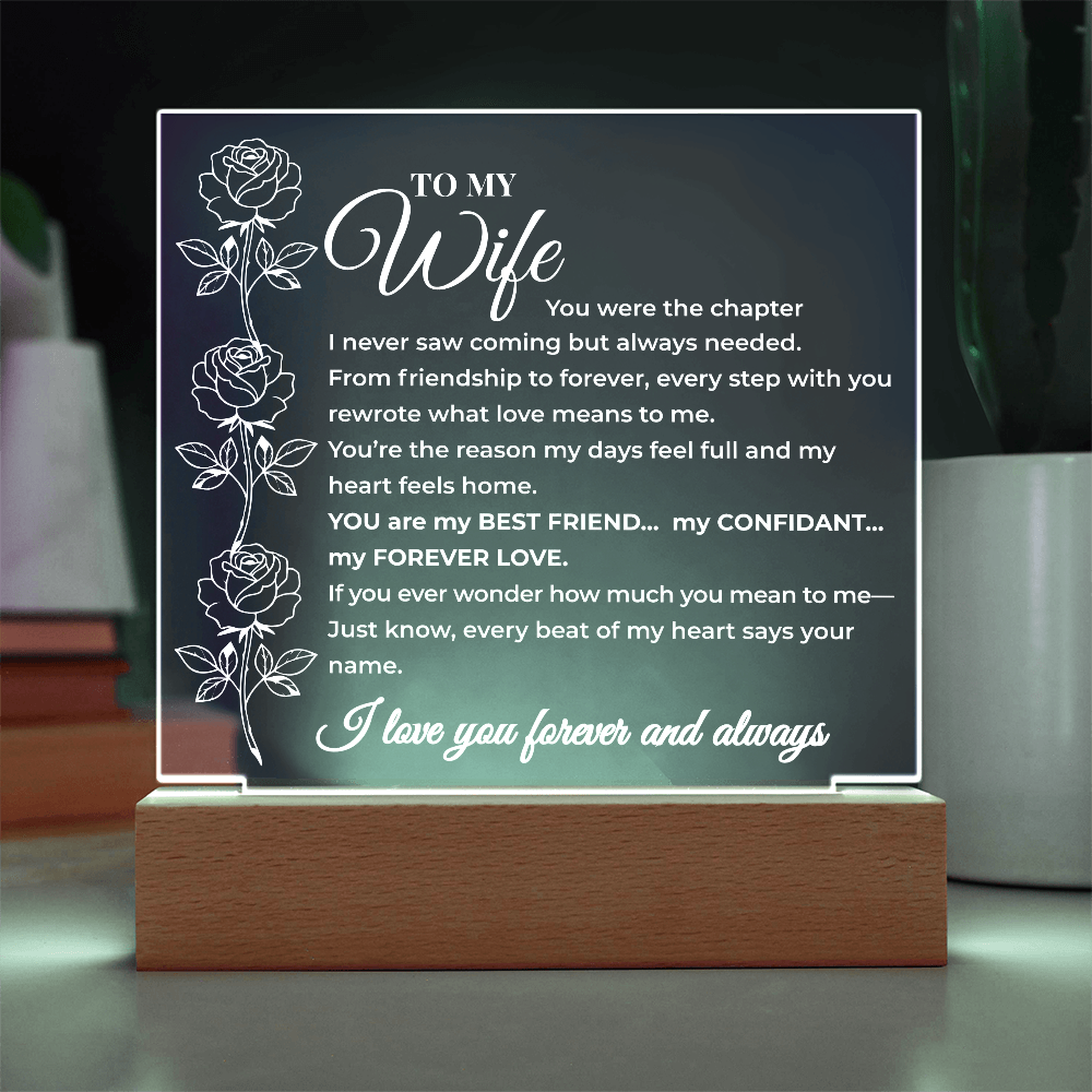 To My Wife - You Were the Chapter I Never Saw Coming