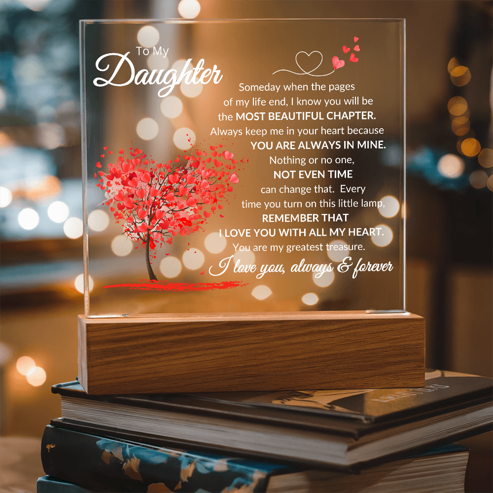To My Daughter | Beautiful Chapter | Acrylic Plaque