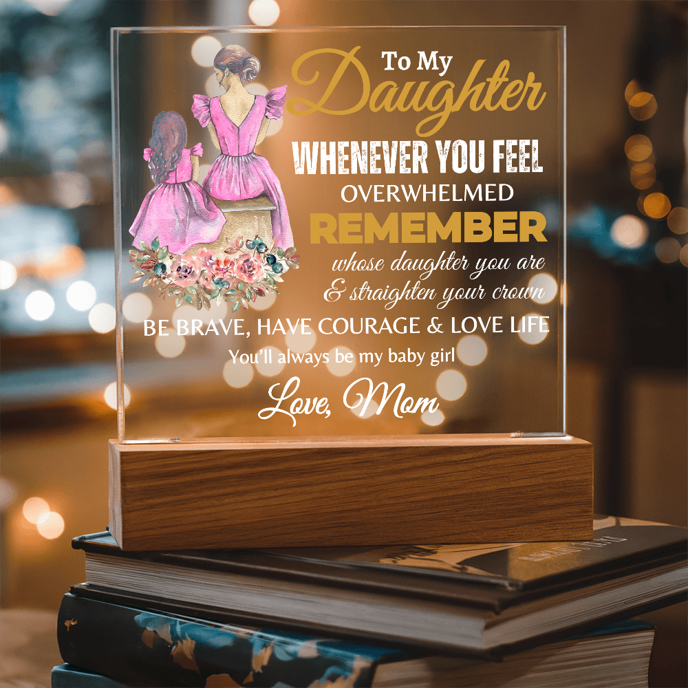 To My Daughter | Graduation Gift | Acrylic Square Plaque