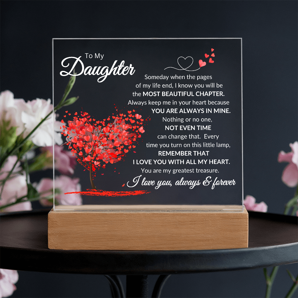 To My Daughter | Beautiful Chapter | Acrylic Plaque