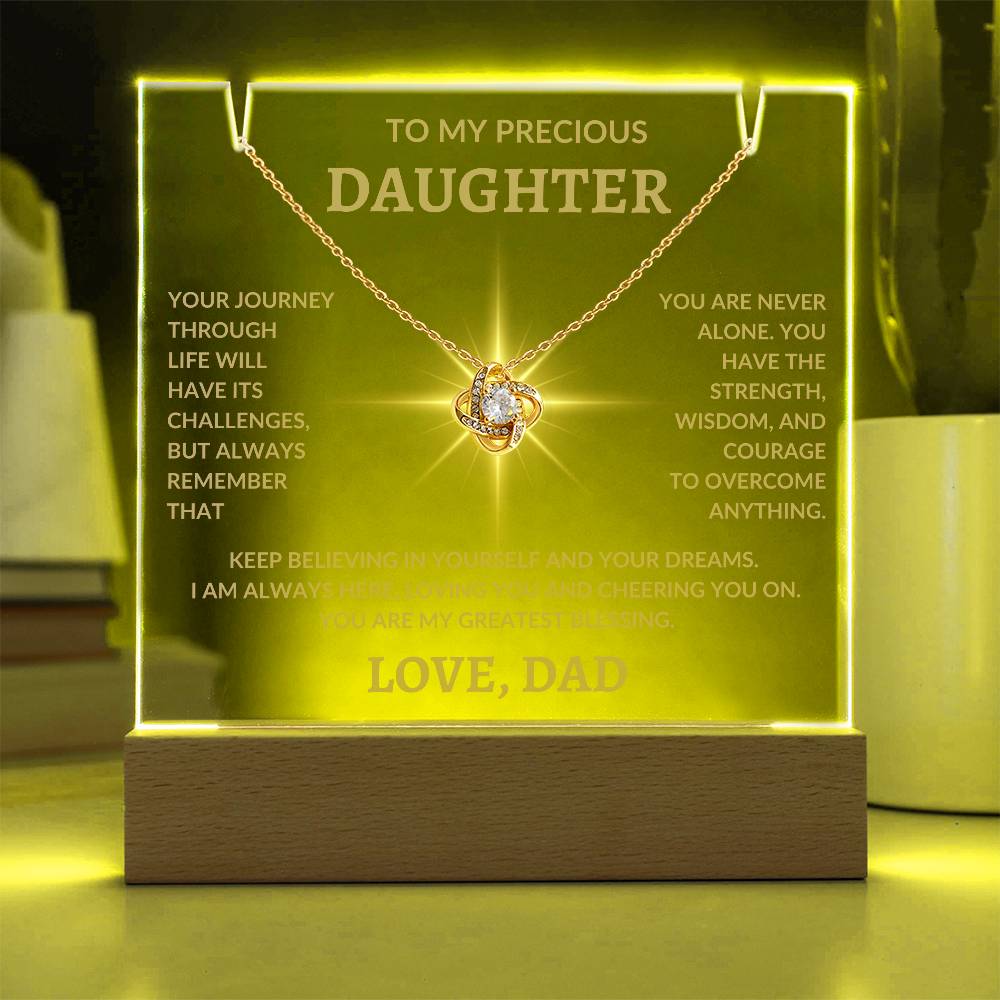 To My Precious Daughter Love, Dad | Keepsake Acrylic Bundle G