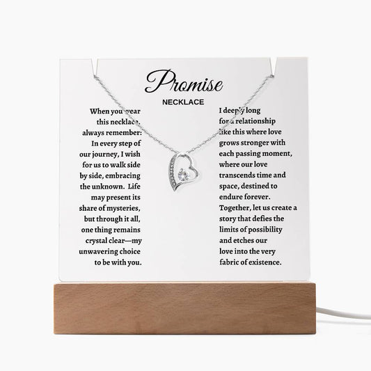 Promise Necklace - Acrylic and Beautiful Forever Love Necklace