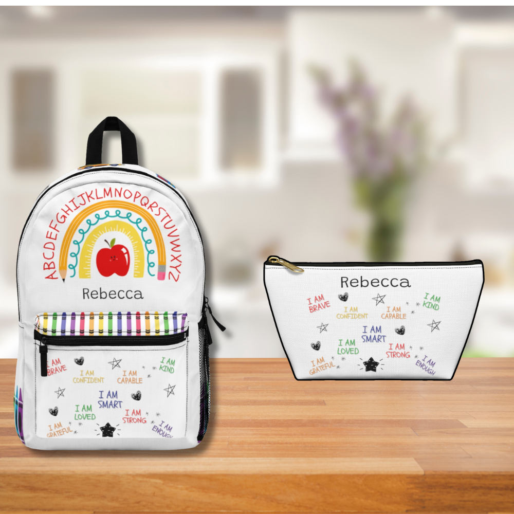 Personalized Kids School Backpack Lunch Box Pencil Pouch Combo.       Save 10% When You Buy a Bundle🎒