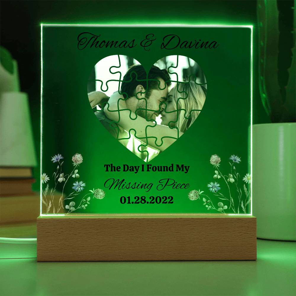 Personalized Valentine's Acrylic Plaque - Unique Gift for Loved Ones