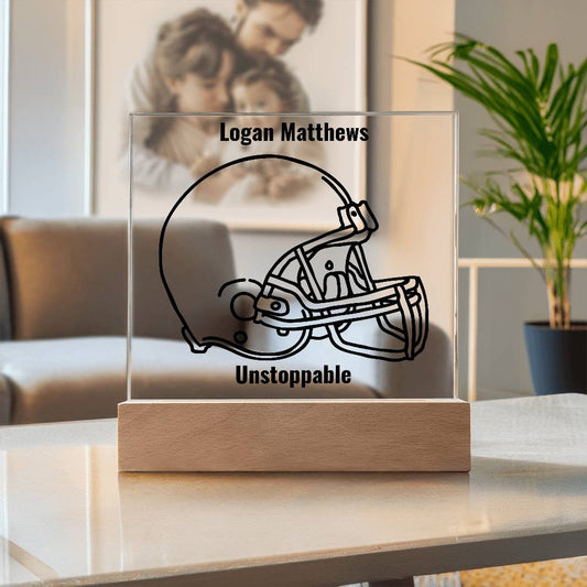 Gridiron Glory Acrylic Plaque - Personalized