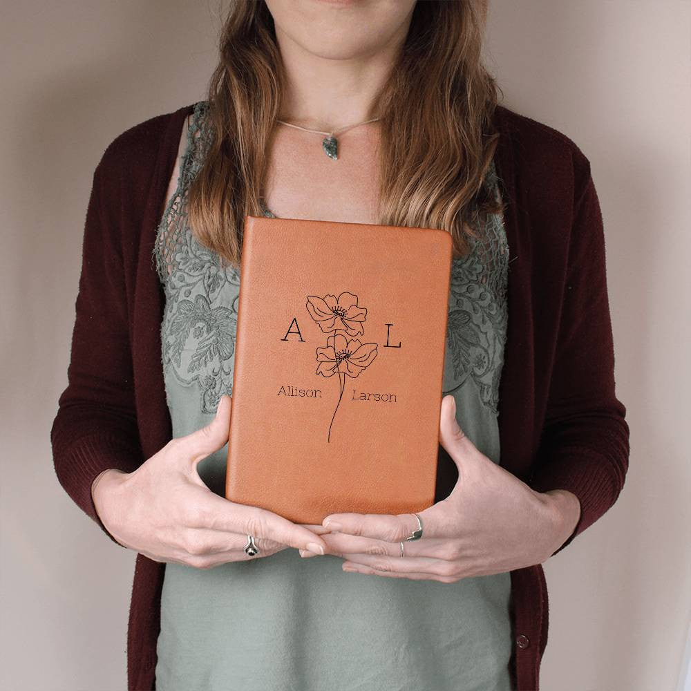 "Personalized Leather Journal" - Graduation Gift
