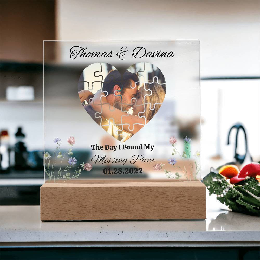 Personalized Valentine's Acrylic Plaque - Unique Gift for Loved Ones