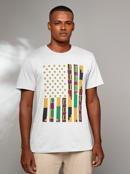 African Kente Flag T-Shirt