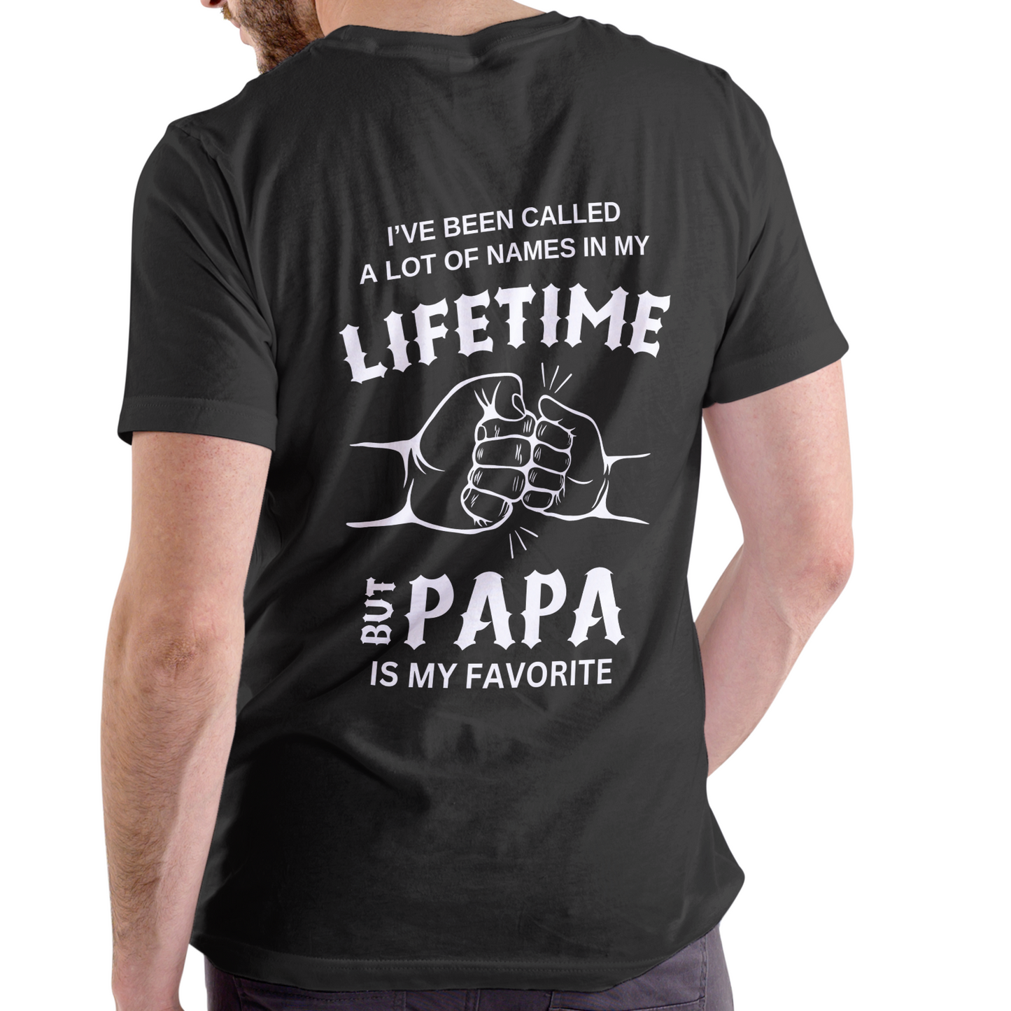 PAPA Letter Print Men's Casual T-Shirt